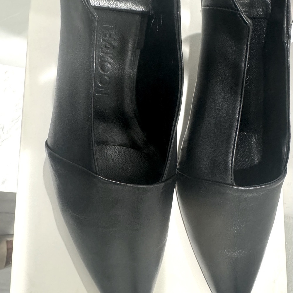 Thakoon Genuine Leather Kitten Mule. Black.  New with Box - Picture 5 of 9
